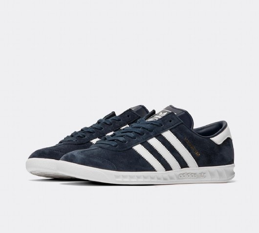 navy hamburg trainers