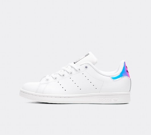 stan smith white and silver