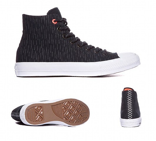 Converse Chuck Taylor All Star II Hi Counter Climate Trainer | Black / Lava | Footasylum