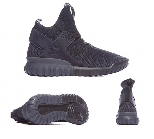 tubular x knit shoes grey