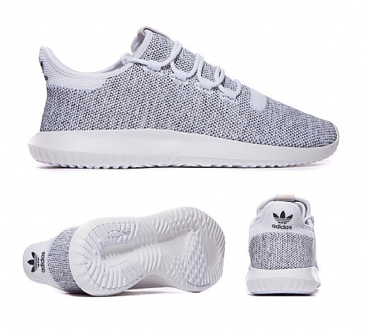 adidas Originals Tubular Shadow Knit Trainer | White / Core Black ...