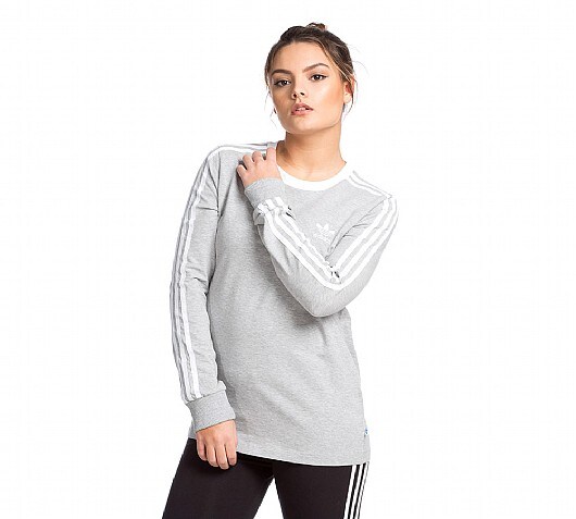 adidas Originals Womens Three Stripe Long Sleeve T-Shirt