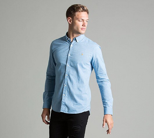 Farah Steen Long Sleeve Oxford Shirt