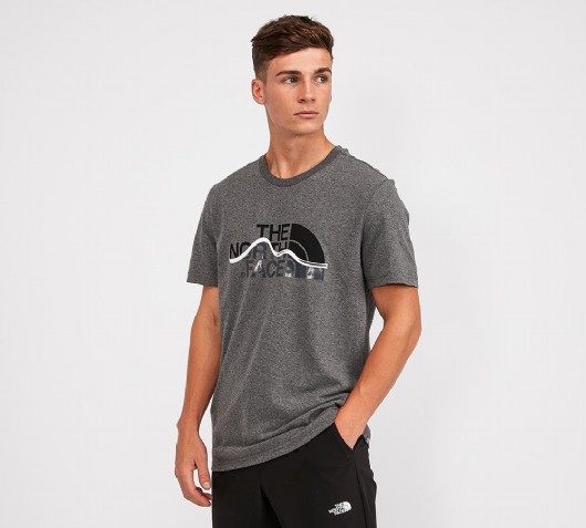 north face mountain line t shirt