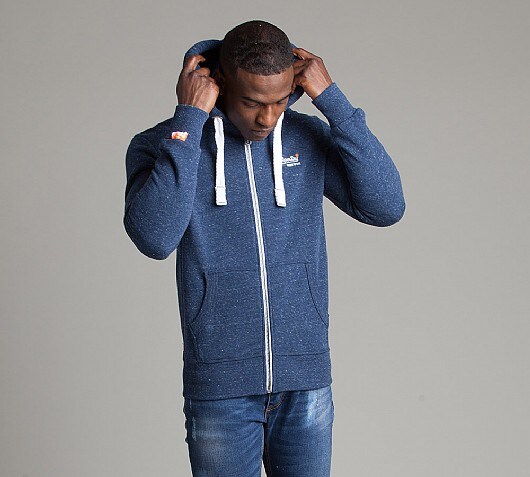 Superdry Orange Label Full Zip Hooded Top