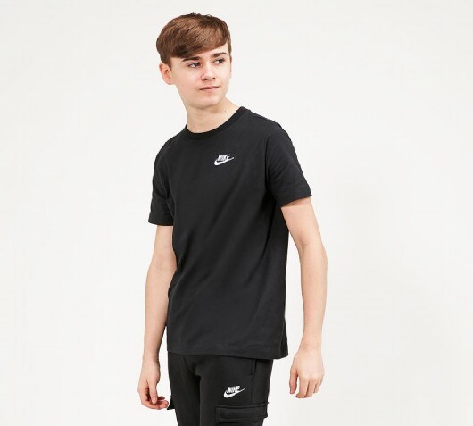 Nike Junior Futura Logo T-Shirt | Black 