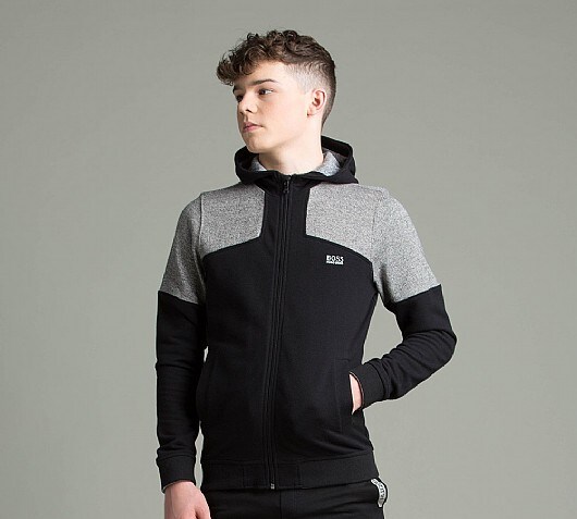 Hugo Boss Junior Small Logo Hooded Top
