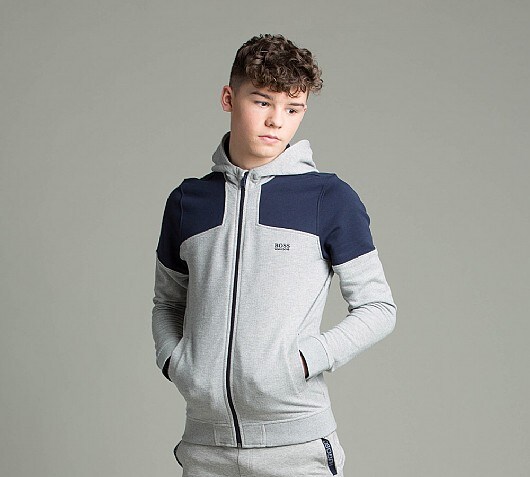 Hugo Boss Junior Small Logo Hooded Top