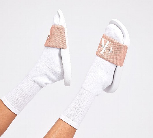 nike slides navy blue