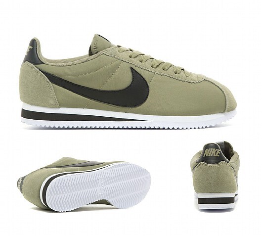 nike cortez nylon khaki