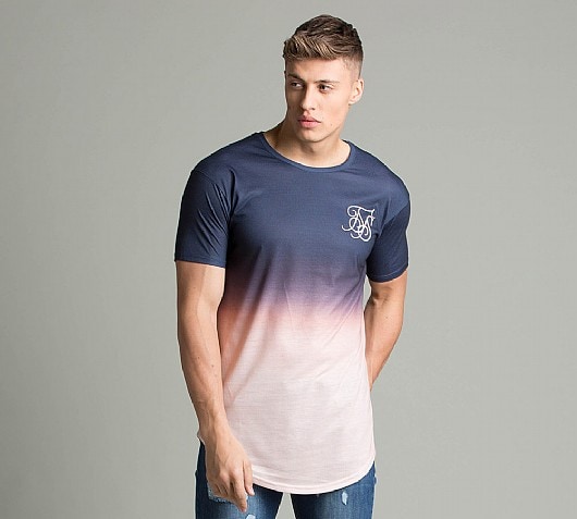 Sik Silk Peach Horizon Fade T-Shirt
