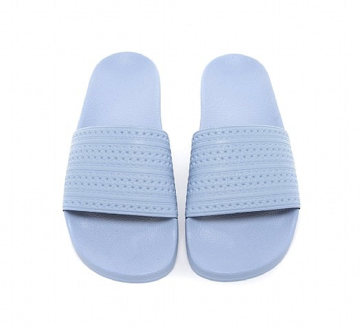 light blue adidas slides