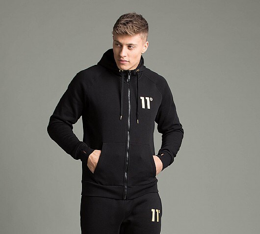 11 Degrees Brand Carrier Full Zip Hooded Top