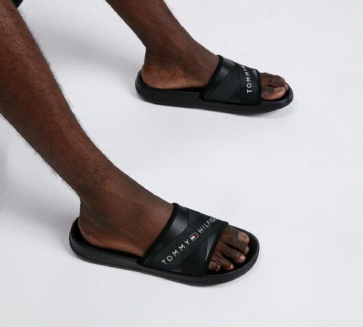 footasylum tommy hilfiger sliders