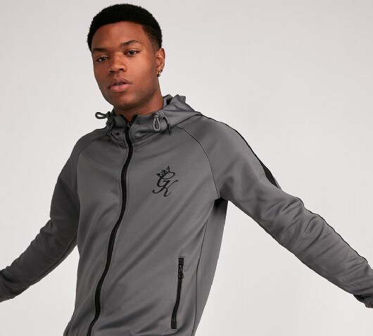 Gym King Poly Zip Hooded Top