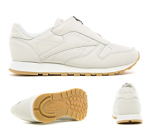 reebok classic leather trainers in white 49799