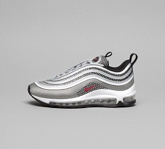 Nike Junior Air Max 97 Ultra &#39;17 Trainer | Silver / Red / Black / White | Footasylum