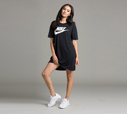 nike t shirt dress womens