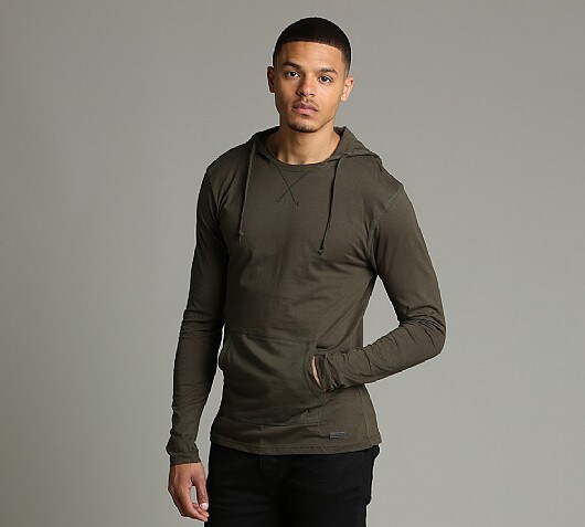Brave Soul Morris Overhead Jersey Hooded Top