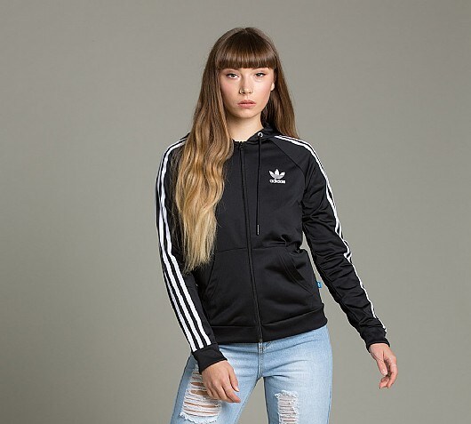 adidas Originals Womens Slim Full Zip Hooded Top