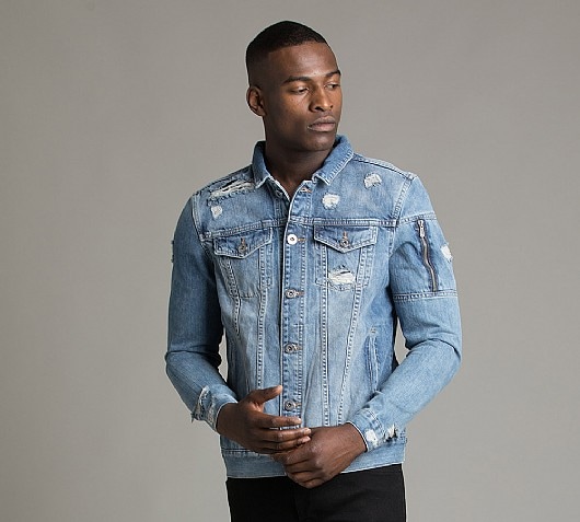 Glorious Gangsta Norean Ripped Denim Jacket