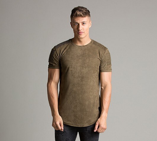 Project X Paris Pin Tuck Suede T-Shirt