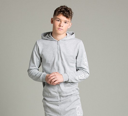Calvin Klein Junior CK Arm Print Hooded Top