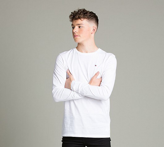 Tommy Hilfiger Junior Long Sleeved Crew Neck T-Shirt