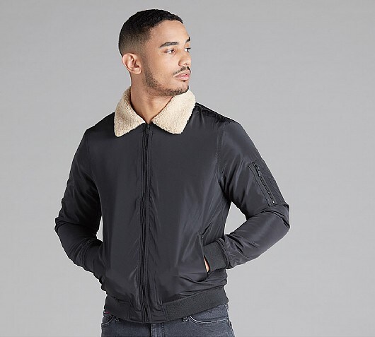 Brave Soul Brody MA2 Borg Jacket
