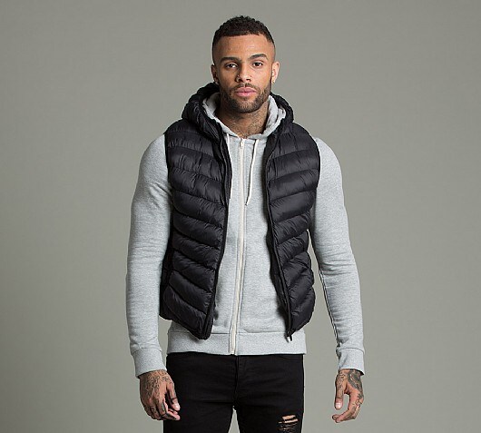 Brave Soul Blackburn Chevron Quilt Gilet