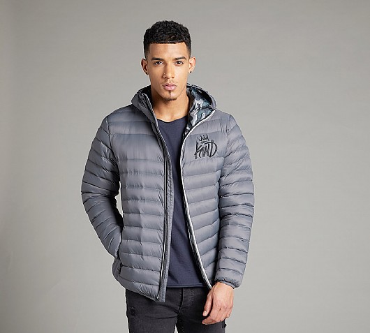 Kings Will Dream Ebley Camo Zip Puffer Jacket