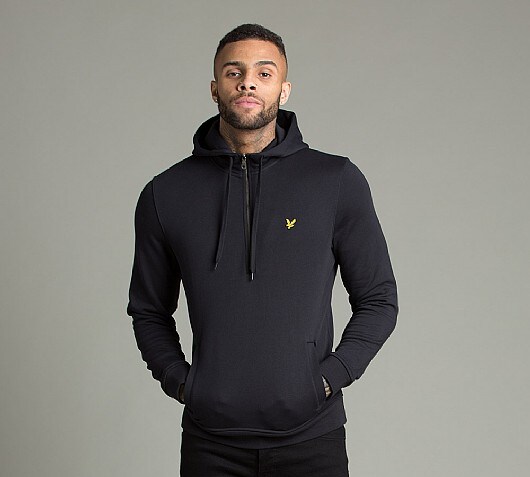 Lyle & Scott Half Zip Hooded Top