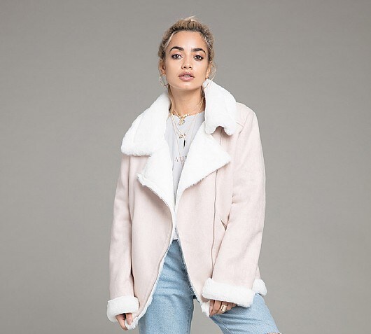 Brave Soul Womens Delia Faux Suede Jacket