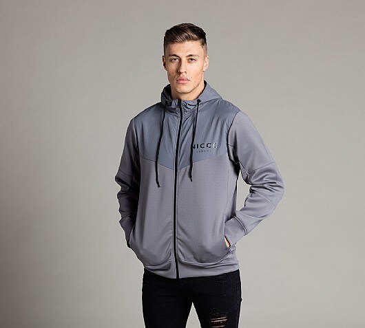 Nicce Tech Full Zip Panel Hooded Top