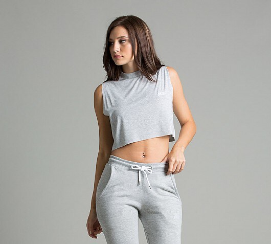 Sik Silk Womens Sleeveless Cropped Raw Edge T-Shirt