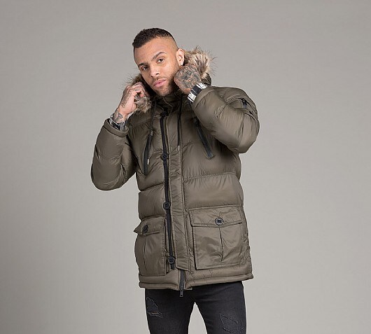 brave soul puffer parka jacket with hood