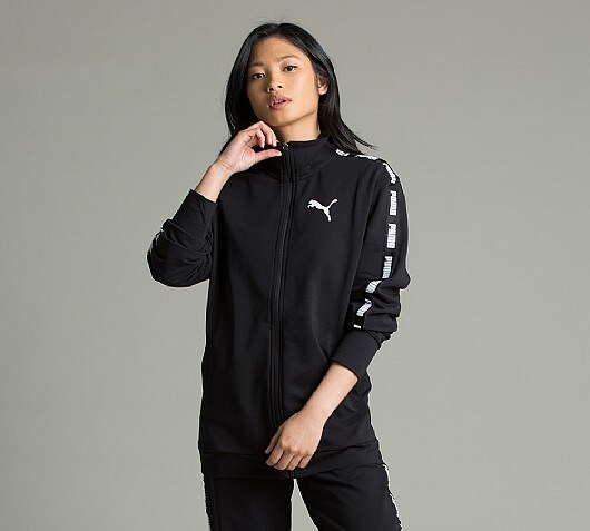 Puma Womens Rebel Taping Track Top