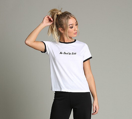 Daisy Street Womens No Soul To Sell T-Shirt