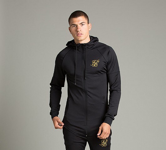 Sik Silk Zonal Zip Hooded Top