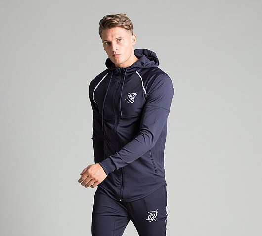 Sik Silk Zonal Zip Hooded Top