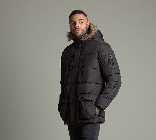 Threadbare Interstella Fur Parka Jacket