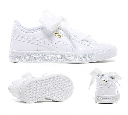 Puma Infant Basket Heart Patent Trainer