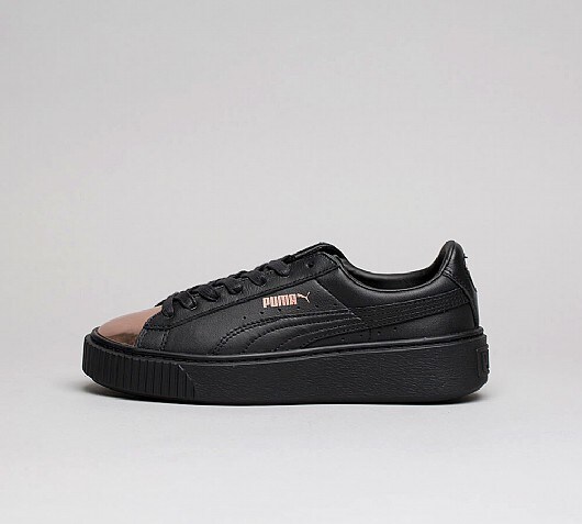 puma basket platform metallic puma basket platform metallic