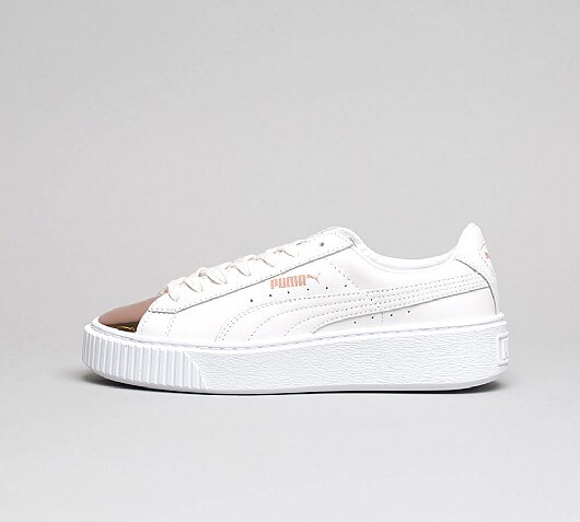 puma basket platform metallic rose puma basket platform metallic rose