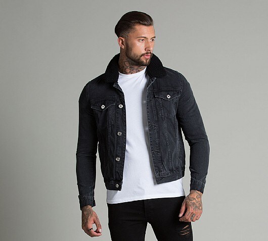 Condemned Nation Terez Borg Collar Denim Jacket