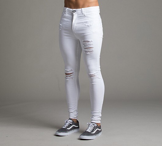 Sinners Attire Ripped Repaired Spray On Jean
