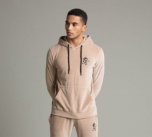 Gym King Kima Velour Overhead Hooded Top