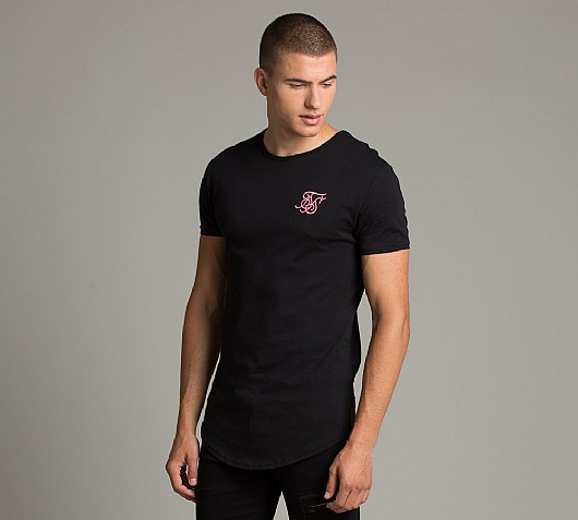 Sik Silk Curved Hem T-Shirt