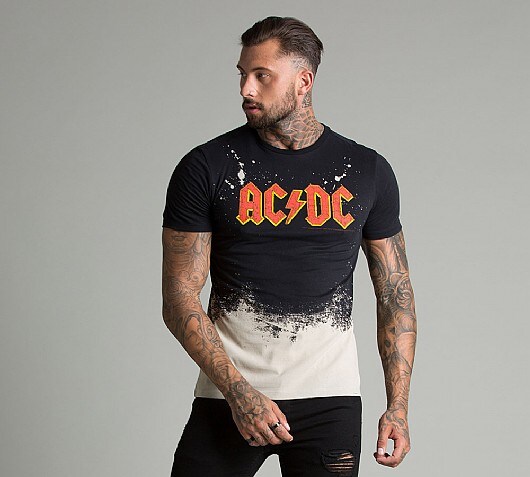 Amplified AC DC Dip Dyed Acid T-Shirt