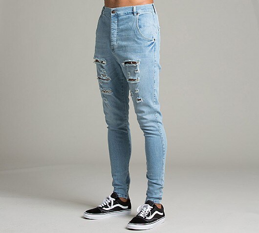 Sik Silk Hareem Destroyed Denim Jean